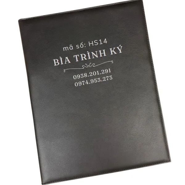 Bìa hồ sơ tài liệu màu đen HS14