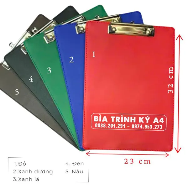 Bìa trình ký da A4