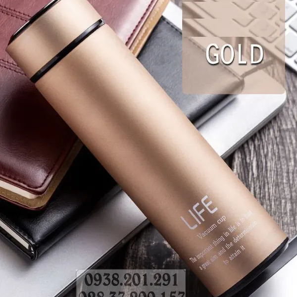 Bình giữ nhiệt in logo làm quà tặng khách hàng BO-GOLD