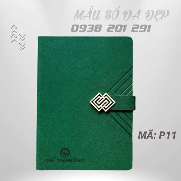 Sổ Tay Bìa Da In Logo Đẹp Sang Trọng P11