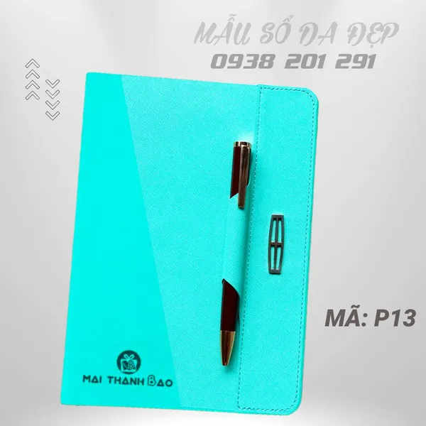 Sổ Tay Bìa Da In Logo Đẹp Sang Trọng P13