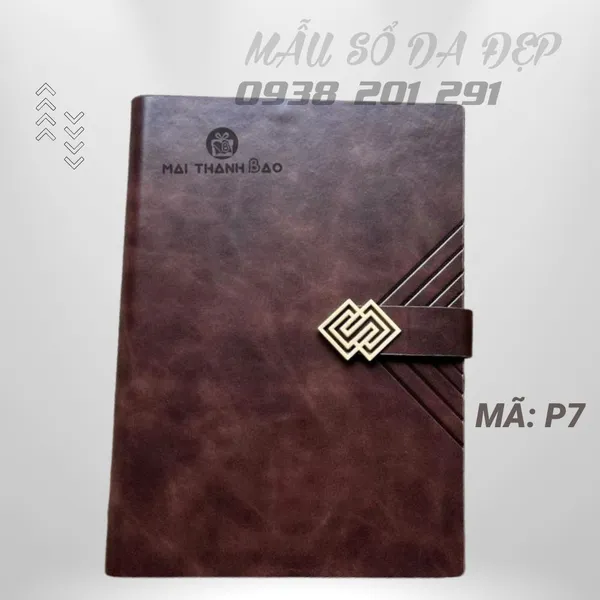 Sổ Tay Bìa Da In Logo Đẹp Sang Trọng P7