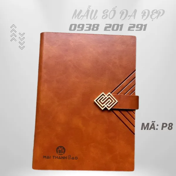 Sổ Tay Bìa Da In Logo Đẹp Sang Trọng P8