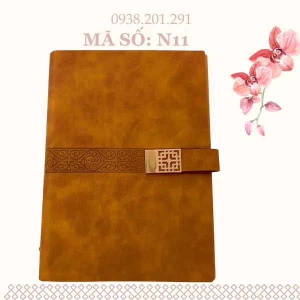 Sổ Tay Da Mẫu Mới 2025 In Logo Làm Quà Tặng N11s
