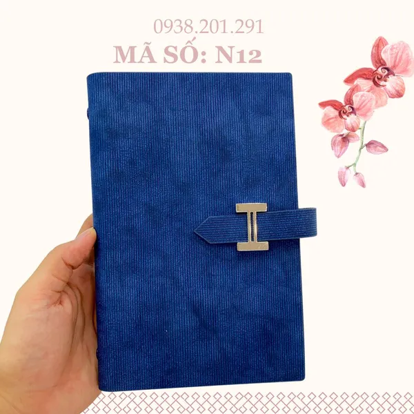 Sổ Tay Da Mẫu Mới 2025 In Logo Làm Quà Tặng N12s
