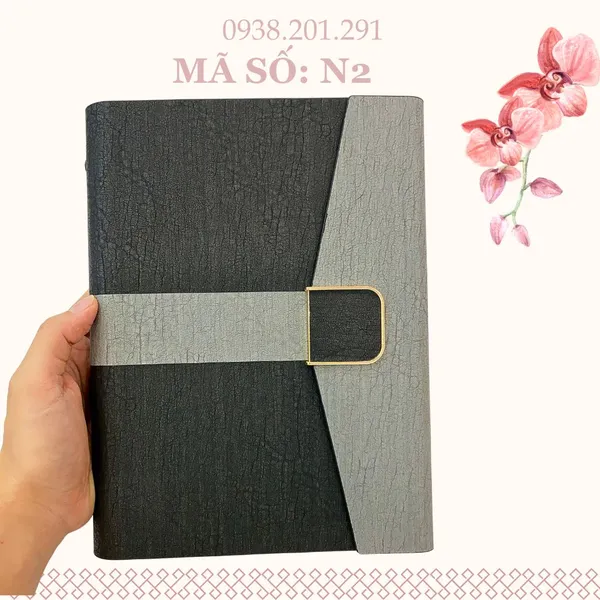 Sổ Tay Da Mẫu Mới 2025 In Logo N2s