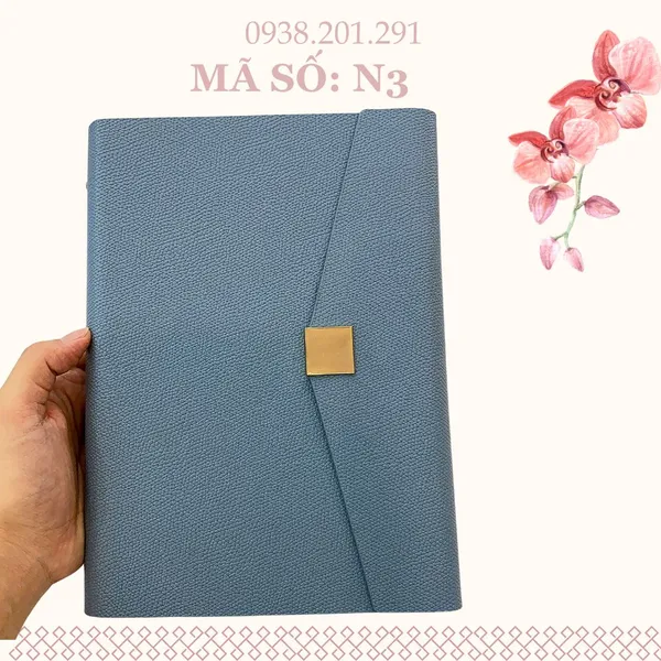 Sổ Tay Da Mẫu Mới 2025 In Logo N3s