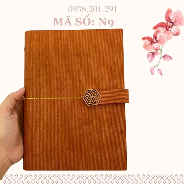 Sổ Tay Da Mẫu Mới 2025 In Logo Làm Quà Tặng N9s