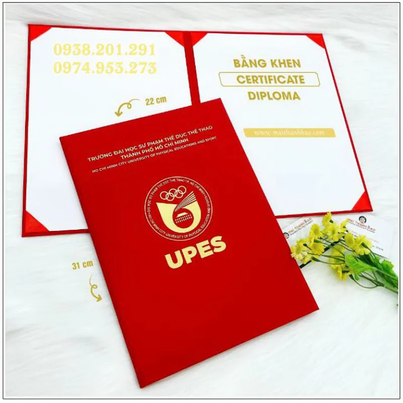 Bìa bằng đại học có bao nhiêu kích thước?