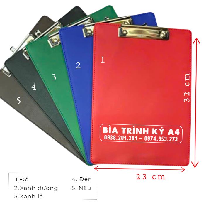 Bìa trình ký da đơn A4 A5 A6 màu đỏ, xanh dương, xanh lá, đen, nâu Bìa trình ký da đơn A4 A5 A6 màu đỏ, xanh dương, xanh lá, đen, nâu