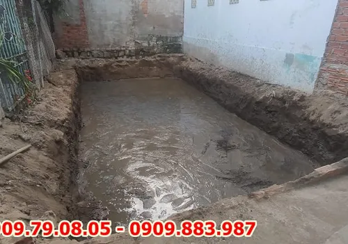 HỒ BƠI BIỆT THỰ - PHAN RANG - MR VINH - XÂY DỰNG HỒ BƠI GIA ĐÌNH