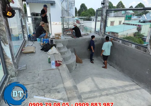 HỒ BƠI SÂN THƯỢNG - BIÊN HÒA - MR NHÂN - XÂY DỰNG HỒ BƠI GIA ĐÌNH