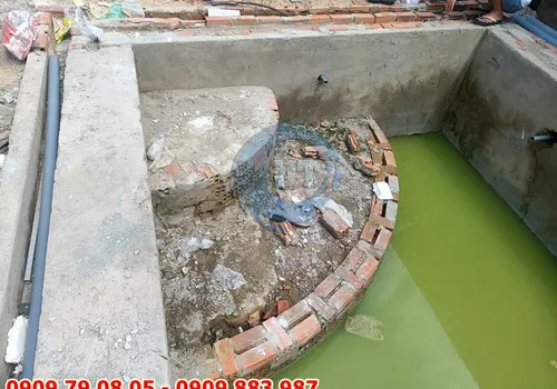 SỬA CHỮA HỒ BƠI MR SƠN - BIÊN HÒA - XÂY DỰNG HỒ BƠI GIA ĐÌNH