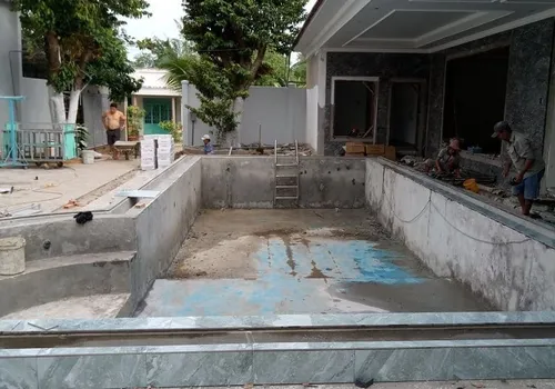 HỒ BƠI BIỆT THỰ - MR. TRƯỜNG - LONG AN - XÂY DỰNG HỒ BƠI GIA ĐÌNH