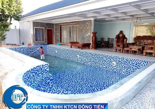 HỒ BƠI BIỆT THỰ - MR. TRƯỜNG - LONG AN - XÂY DỰNG HỒ BƠI GIA ĐÌNH