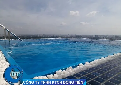 HỒ BƠI SÂN THƯỢNG COMPOSITE, MR FERRARI, THE VISTA, QUẬN 2 - XÂY DỰNG HỒ BƠI GIA ĐÌNH