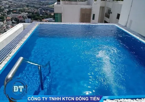 HỒ BƠI SÂN THƯỢNG COMPOSITE, MR FERRARI, THE VISTA, QUẬN 2 - XÂY DỰNG HỒ BƠI GIA ĐÌNH