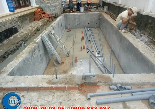 HỒ BƠI BIỆT THỰ - TRẦN QUÝ CÁP - BÌNH THẠNH - MR TIÊN - XÂY DỰNG HỒ BƠI GIA ĐÌNH