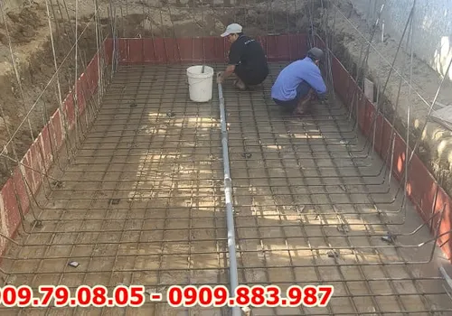 HỒ BƠI BIỆT THỰ - PHAN RANG - MR VINH - XÂY DỰNG HỒ BƠI GIA ĐÌNH