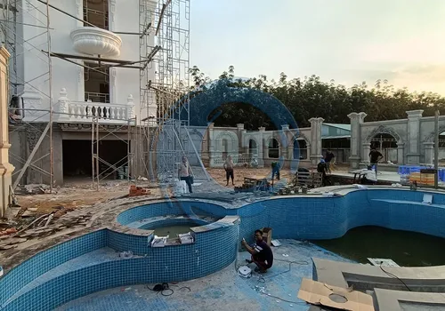 HỒ BƠI BIỆT THỰ - PHÚ GIÁO - MR DŨNG - XÂY DỰNG HỒ BƠI GIA ĐÌNH