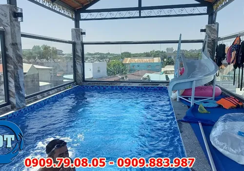 HỒ BƠI SÂN THƯỢNG - BIÊN HÒA - MR NHÂN - XÂY DỰNG HỒ BƠI GIA ĐÌNH