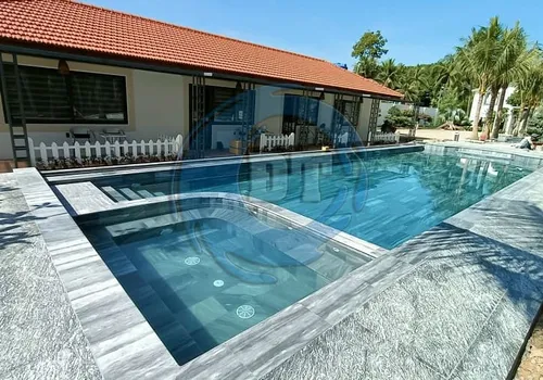 HỒ BƠI GOLDENT 24 HOMESTAY - PHAN THIẾT - XÂY DỰNG HỒ BƠI KINH DOANH