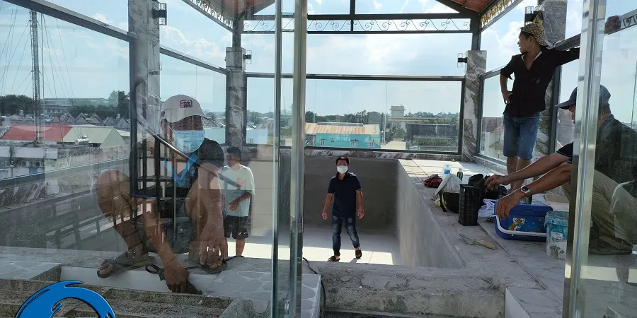 Thiết Kế Bể Bơi Trên Tầng Thượng Có Khó Không ?