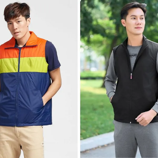 Áo gió gile nam nữ - Đặt may giá xưởng chiết khấu