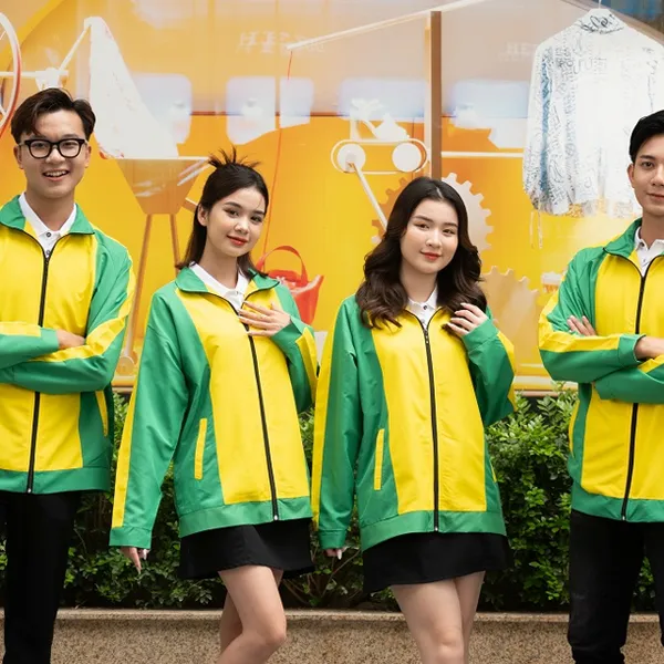 May áo gió đồng phục - mẫu đặt may giá tốt