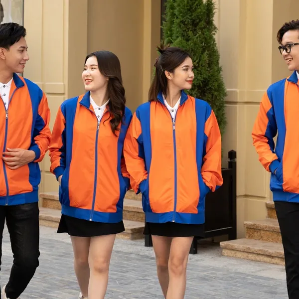 May áo gió đồng phục - mẫu đặt may giá tốt