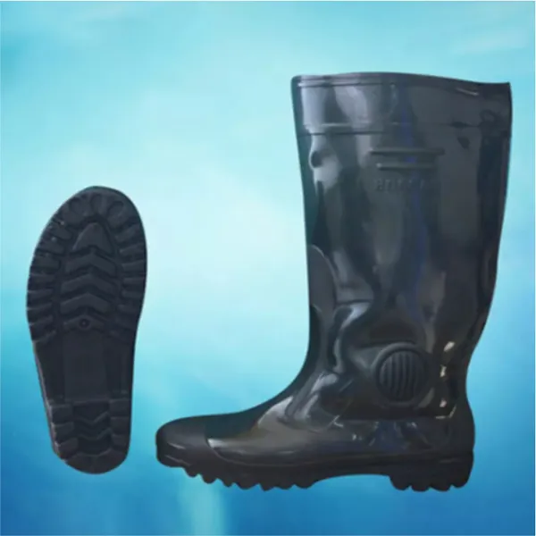 Ủng Nam Hoa San 05 Đen Có Lót | Không lót