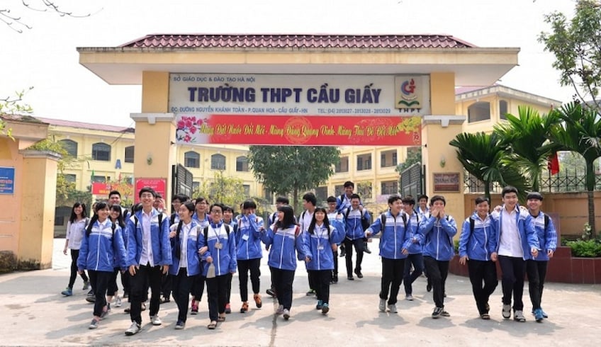 Đồng phục Cầu Giấy THCS THPT đặt may chuẩn
