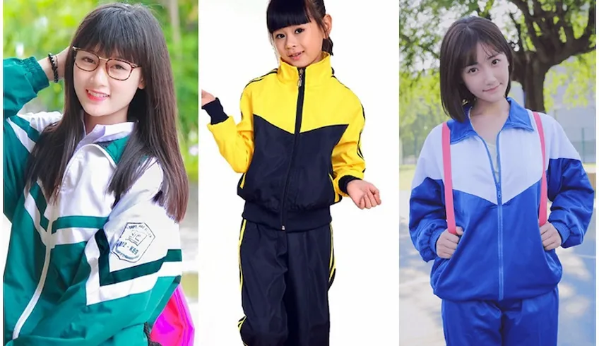 Áo khoác đồng phục học sinh miền Bắc đặt may giá tốt