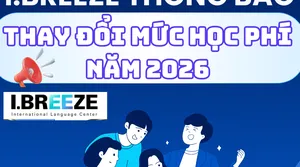 I.Breeze Thông Báo Tăng Học Phí Năm 2026