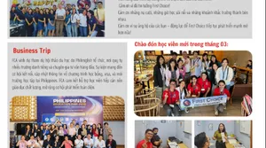 FIRST CHOICE ENGLISH ACADEMY -  Cập Nhật Newsletter Tháng 4