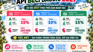 API BECI công bố ưu đãi 2027: Giảm đến 15% học phí và 150 USD/4 tuần