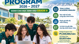 CIS Bridge Program 2026–2027: Lộ trình tiếng Anh dành cho học sinh chuẩn bị vào Grade 9 tại Cebu International School