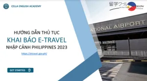 CELLA ACADEMY -  Hướng dẫn khai báo E-travel