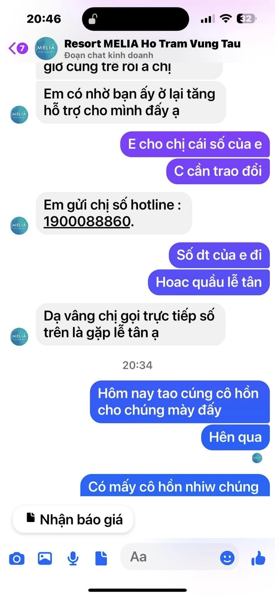 Đối tượng giả mạo fanpage Melia Hồ Tràm Đối tượng giả mạo fanpage Melia Hồ Tràm