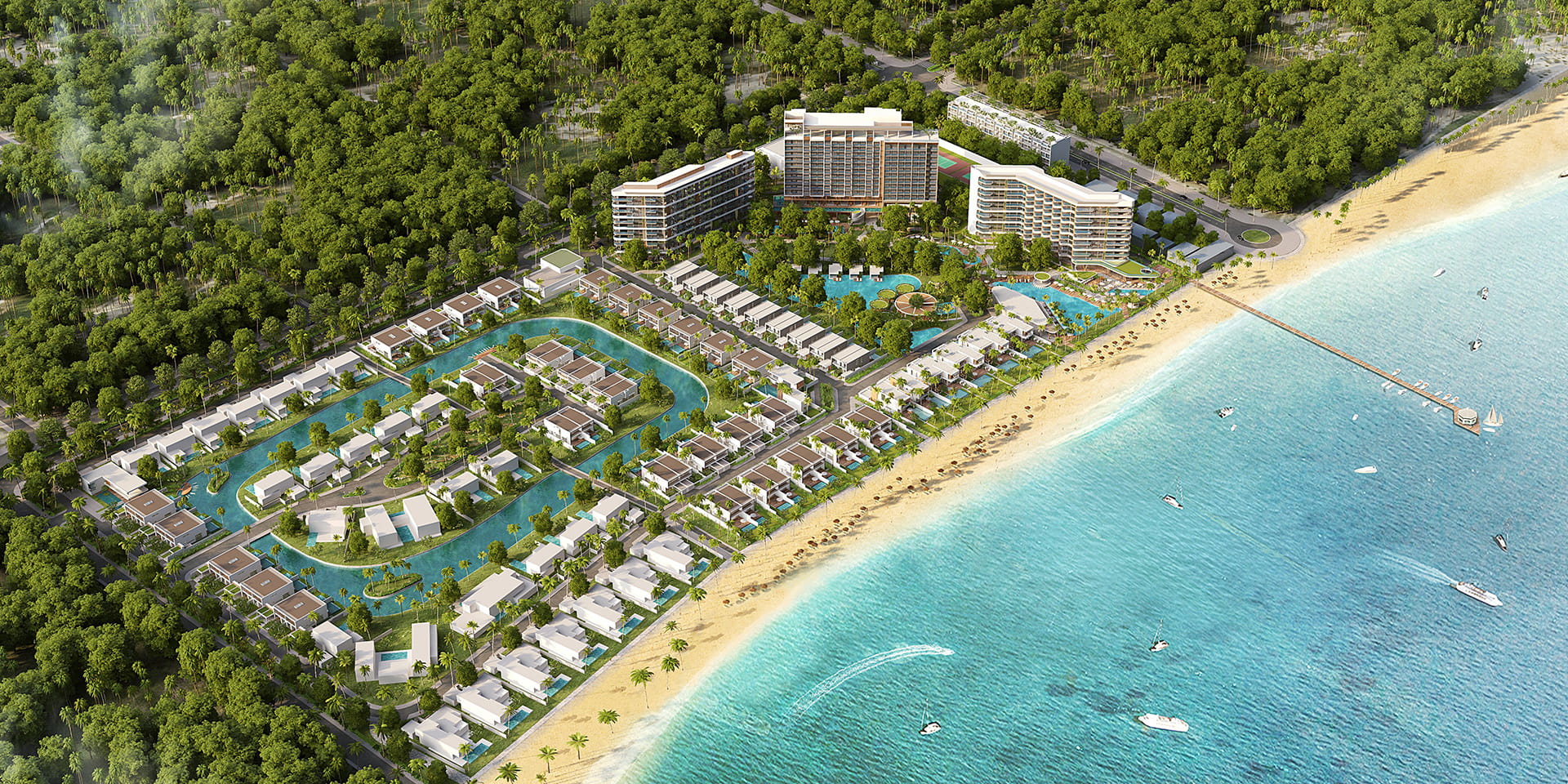 Toàn cảnh dự án Sanctuary Hồ Tràm Toàn cảnh dự án Sanctuary Hồ Tràm