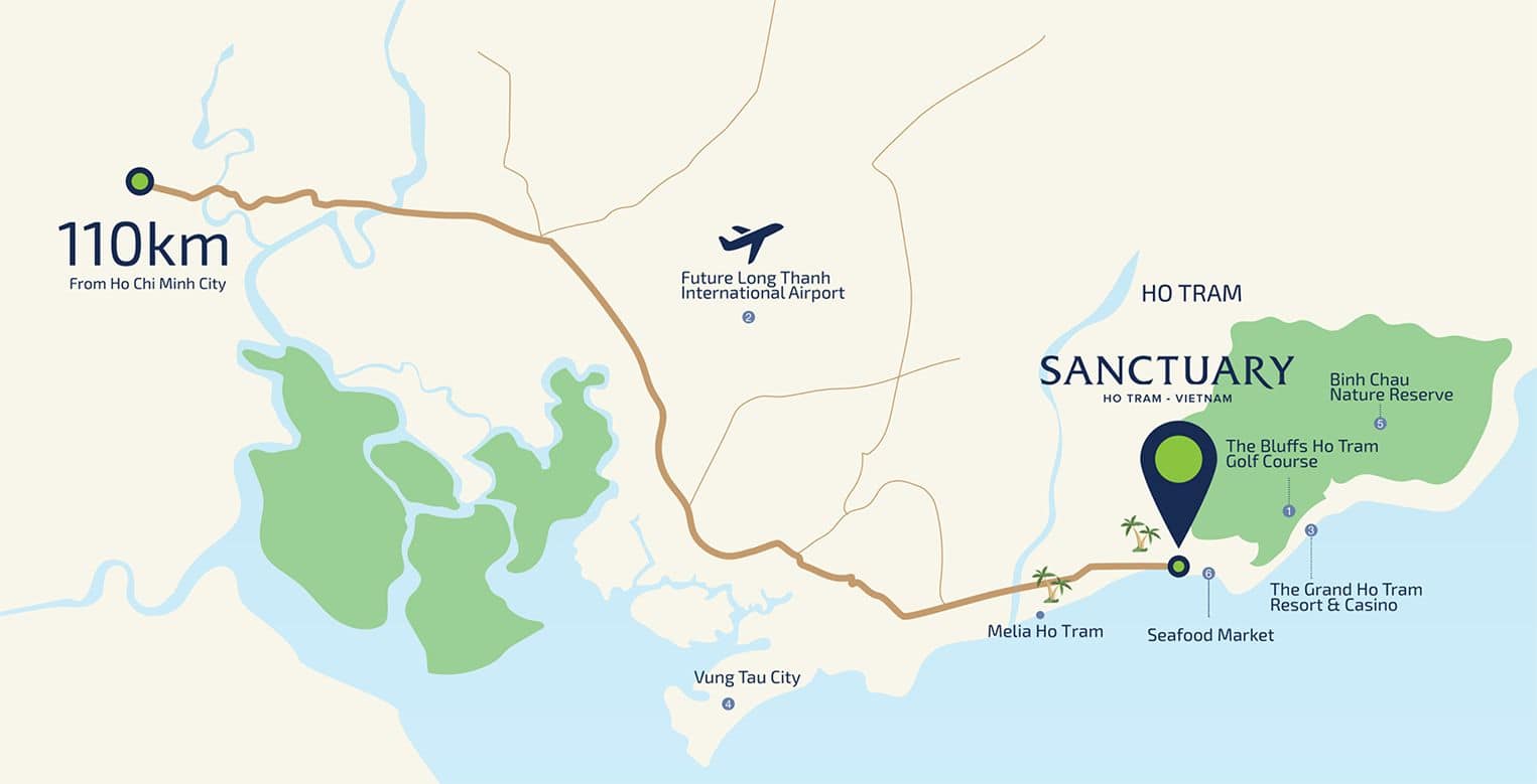 Villa Sanctuary Hồ Tràm nằm ở huyện Xuyên Mộc, BRVT Villa Sanctuary Hồ Tràm nằm ở huyện Xuyên Mộc, BRVT