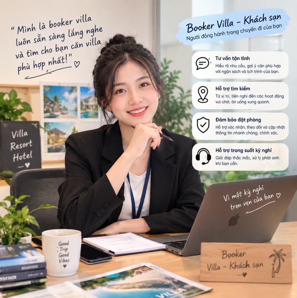 Chân dung một booker villa Hồ Tràm Chân dung một booker villa Hồ Tràm