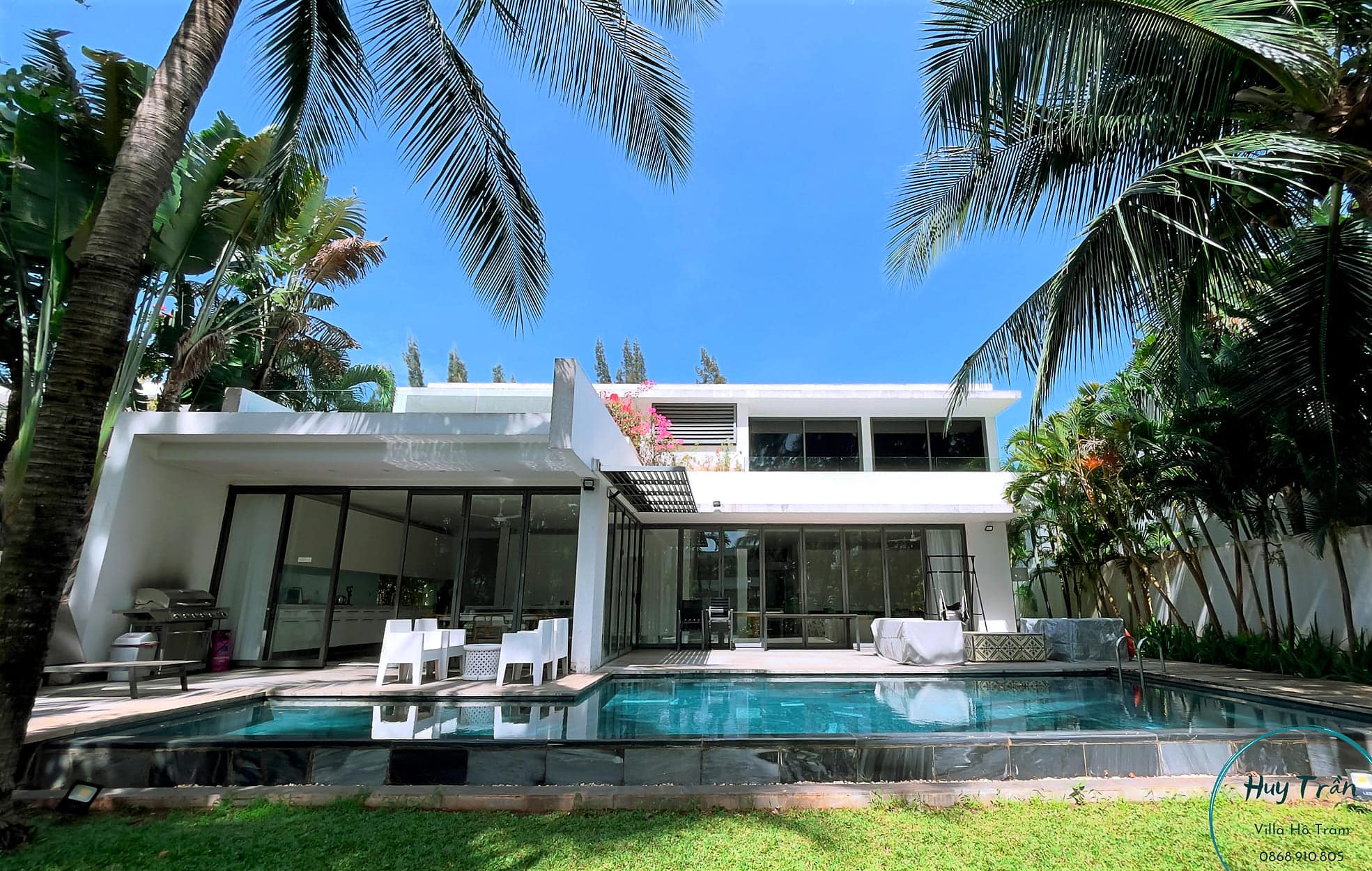 Mặt hậu của Villa Sanctuary Hồ Tràm 5 phòng ngủ – HV003 Mặt hậu của Villa Sanctuary Hồ Tràm 5 phòng ngủ – HV003