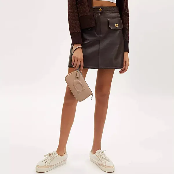 Ví da nữ Coach cầm tay hàng hiệu authentic