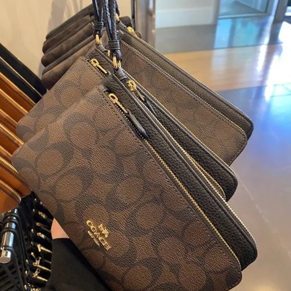 Ví Coach double zip