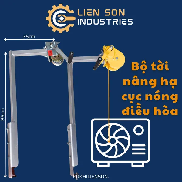 Bộ Tời Nâng Cục Nóng Điều Hòa - Khung Nâng Hạ Dàn Nóng Điều Hòa
