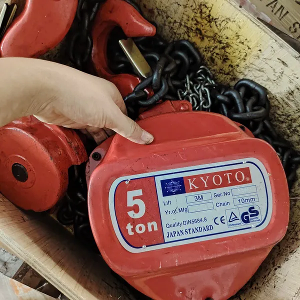 Pa lăng xích kéo tay 5 tấn Kyoto