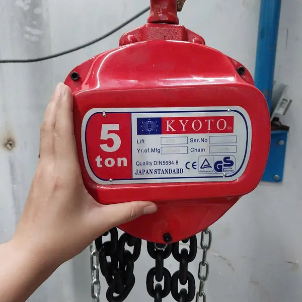 Pa lăng xích kéo tay 5 tấn Kyoto