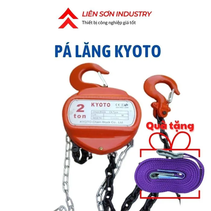 Pa lăng xích kéo tay 2 tấn Kyoto