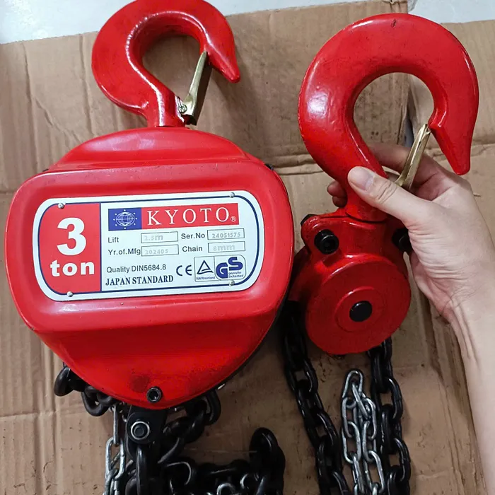Pa lăng xích kéo tay 3 tấn Kyoto